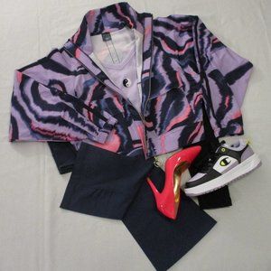 TEK GEAR WATER-COLOR OVERSIZED CARGO JACKET – S – NWT